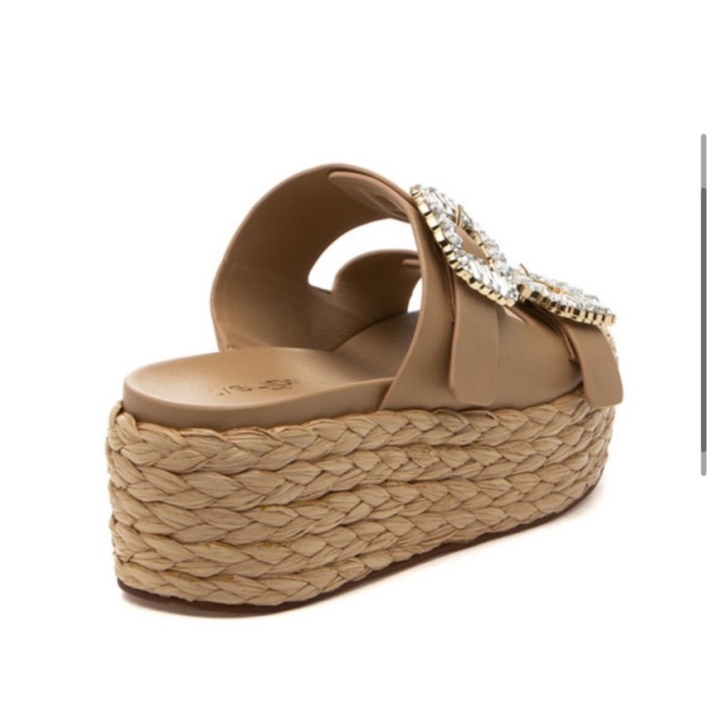 NWT J/SLIDES QUINLEY Sand Leather Sandal - Picture 4 of 15